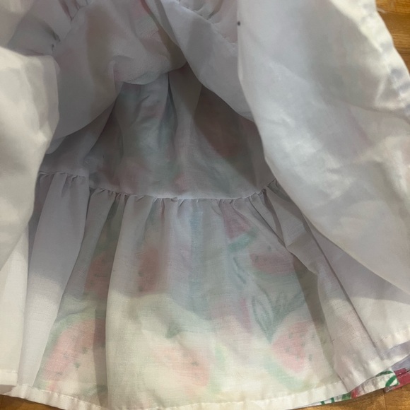 Isaac Mizrahi watermelon pattern Smocked Ruffled Sundress size 6 - Picture 5 of 6